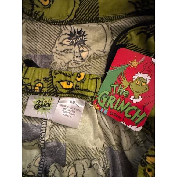 Dr. Seuss The Grinch Plaid Christmas 2 piece Pajama Set Women's Medium NWT - Picture 13 of 14